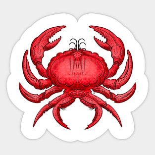 Red crab design Sticker